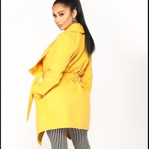 Mustard colored coat